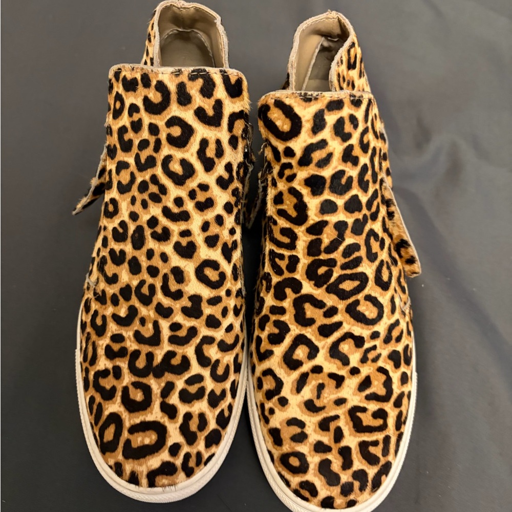 Leopard Print High-Top Booties